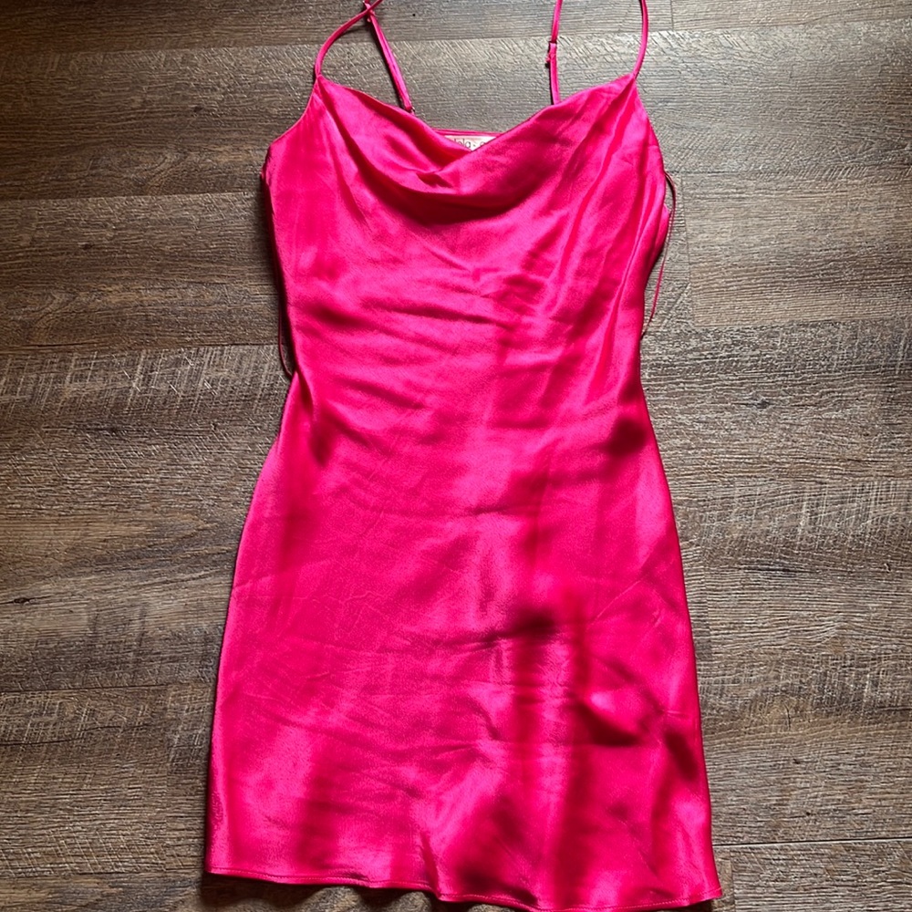 Cowlneck minidress
